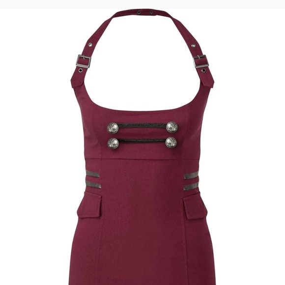 Killstar Darkwave Division Blood Midi Suspender Plus Size Skirt 3XL NWT - Picture 5 of 6